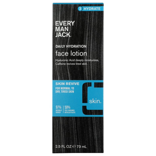 EVERY MAN JACK: Daily Hydration Face Lotion 2.5 fo (Pack of 4) - Beauty & Body Care > Skin Care > Facial Lotions & Cremes - EVERY MAN JACK