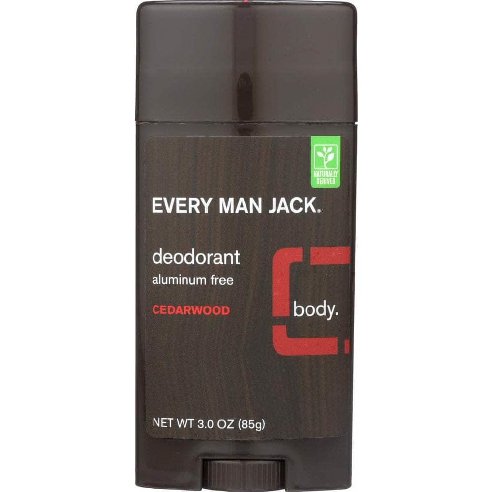 EVERY MAN JACK Every Man Jack Deodorant Stick Aluminum Free Cedarwood, 3 Oz