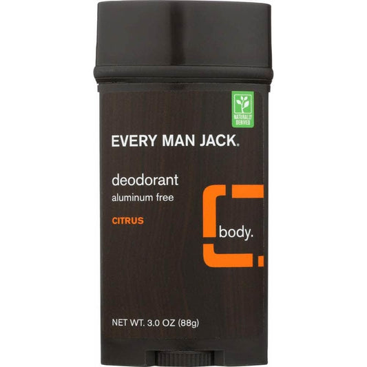 EVERY MAN JACK EVERY MAN JACK Deodorant Stick Aluminum Free Citrus, 3 Oz