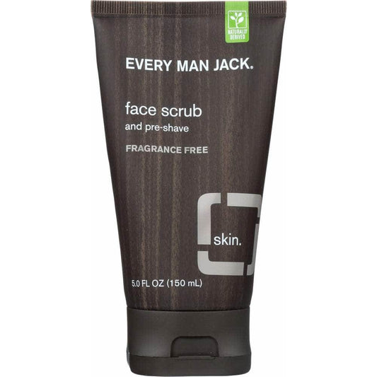 EVERY MAN JACK Every Man Jack Face Scrub And Pre-Shave Fragrance Free, 5 Oz