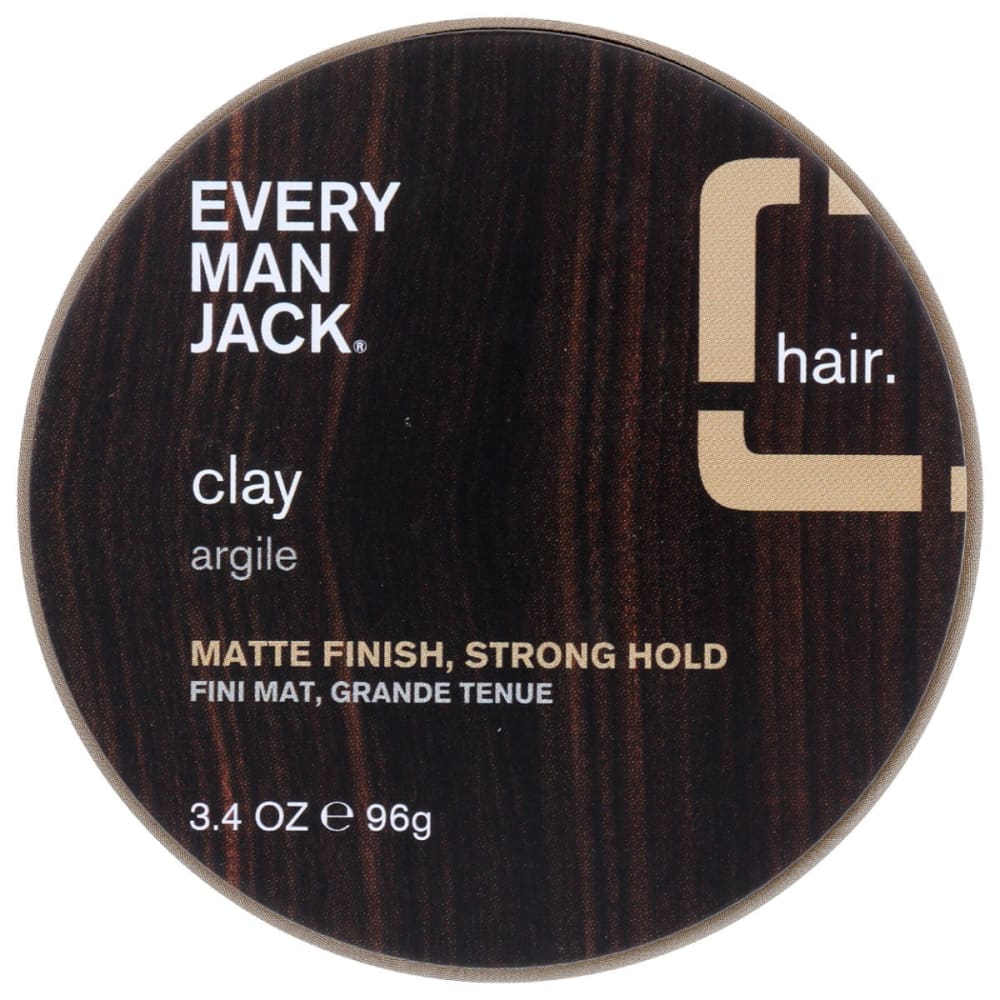 EVERY MAN JACK: Fragrance Free Clay 3.4 oz (Pack of 3) - Beauty & Body Care > Hair Care > Hair Styling Products - EVERY MAN JACK