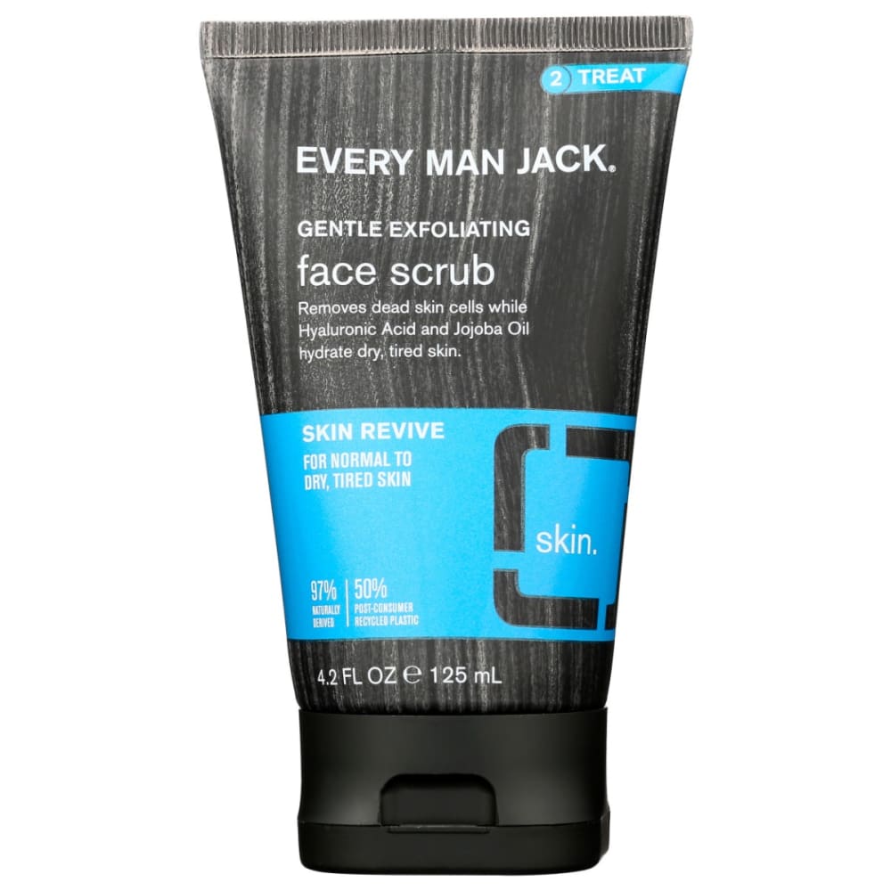 EVERY MAN JACK: Gentle Exfoliating Face Scrub 4.2 fo (Pack of 4) - Beauty & Body Care > Skin Care > Facial Cleansers & Exfoliants - EVERY