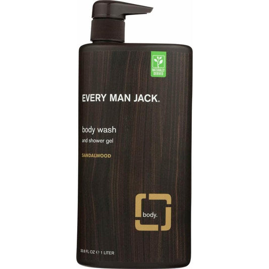 EVERY MAN JACK Every Man Jack Sandalwood Body Wash, 33.8 Oz