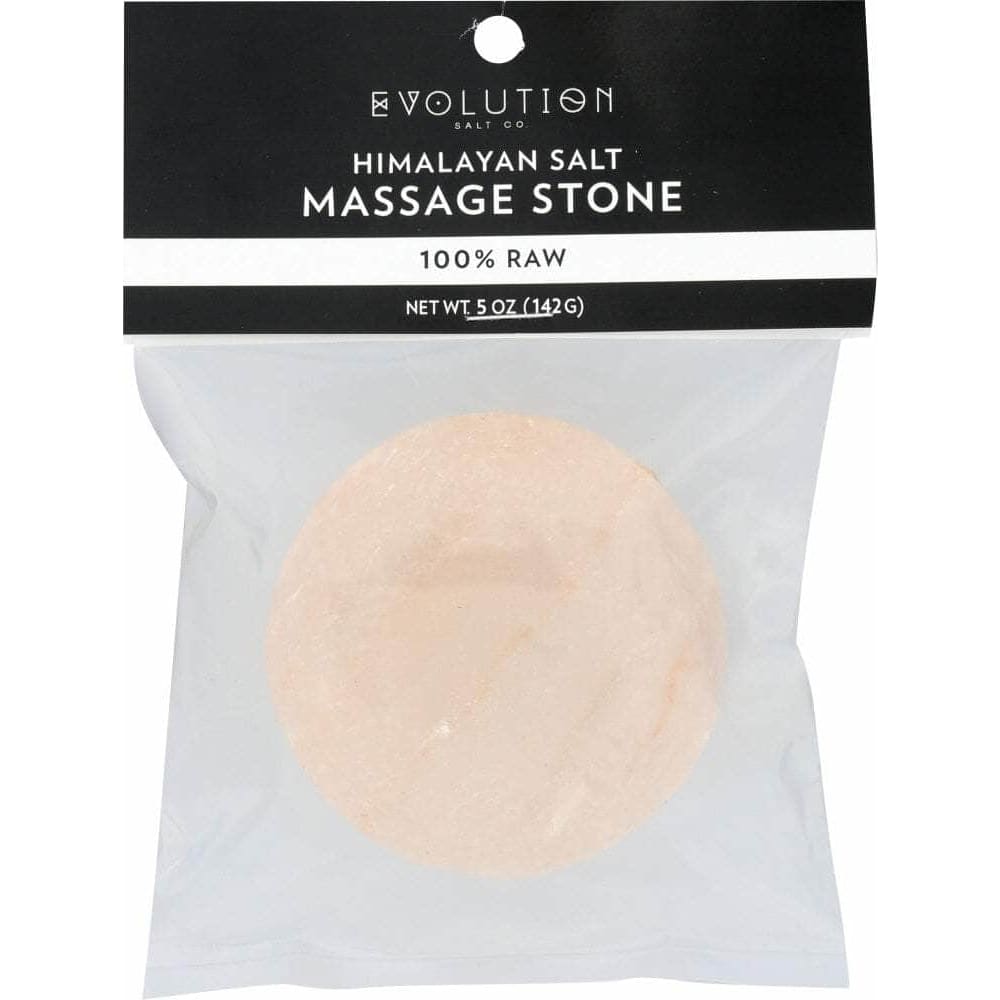 Evolution Salt Co Evolution Salt Himalayan Salt Massage Stone Round Flat, 10 oz