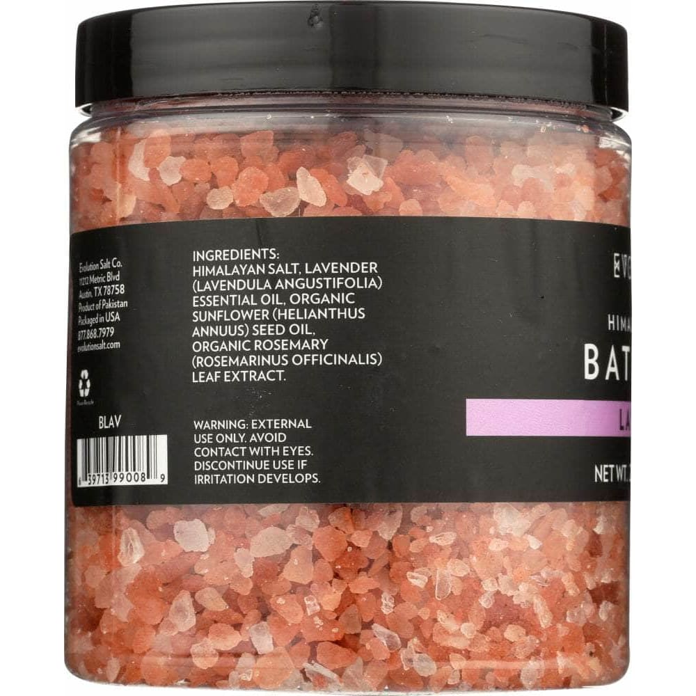 EVOLUTION SALT CO Evolution Salt Himalayan Pink Bath Salt Coarse Lavender, 26 Oz