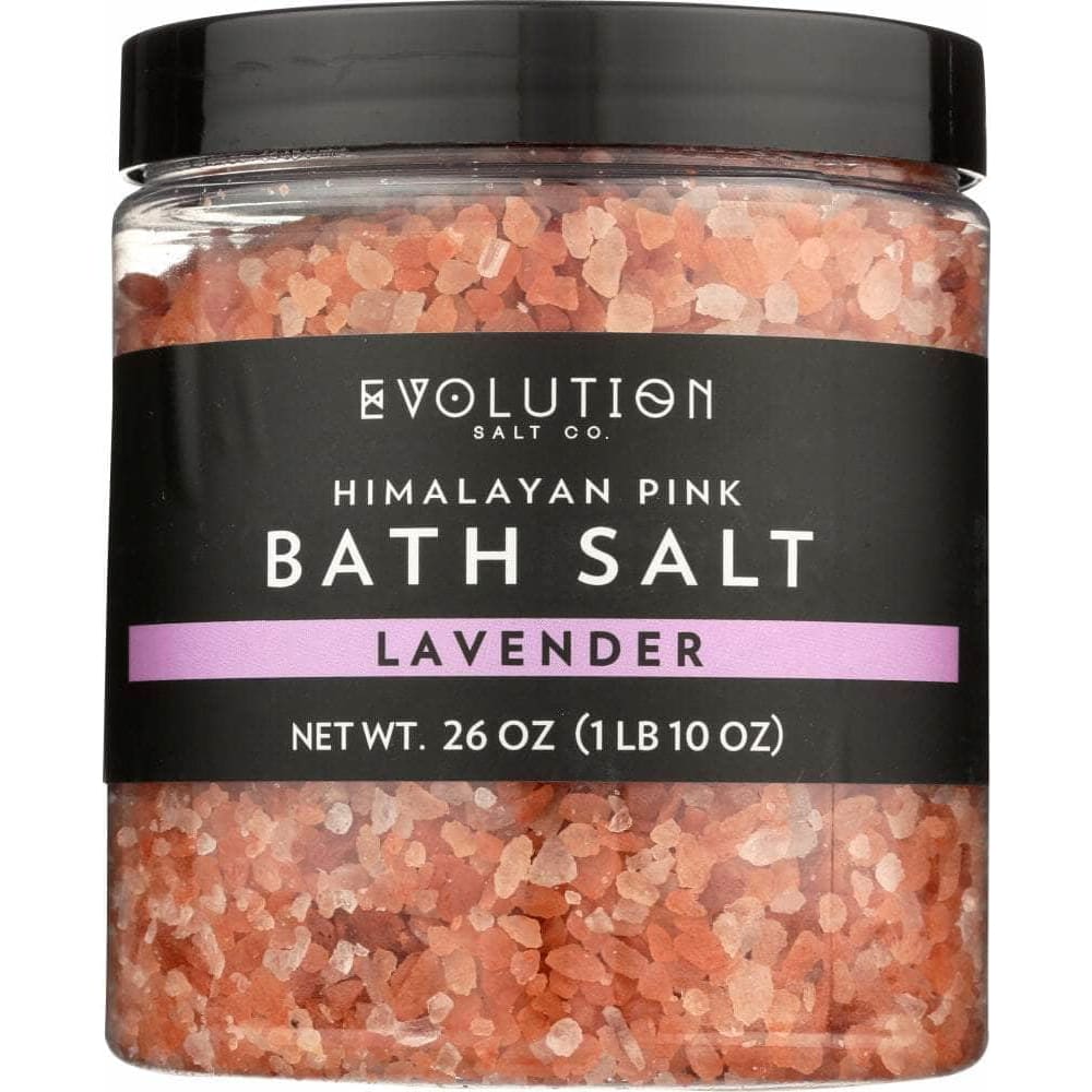 EVOLUTION SALT CO Evolution Salt Himalayan Pink Bath Salt Coarse Lavender, 26 Oz