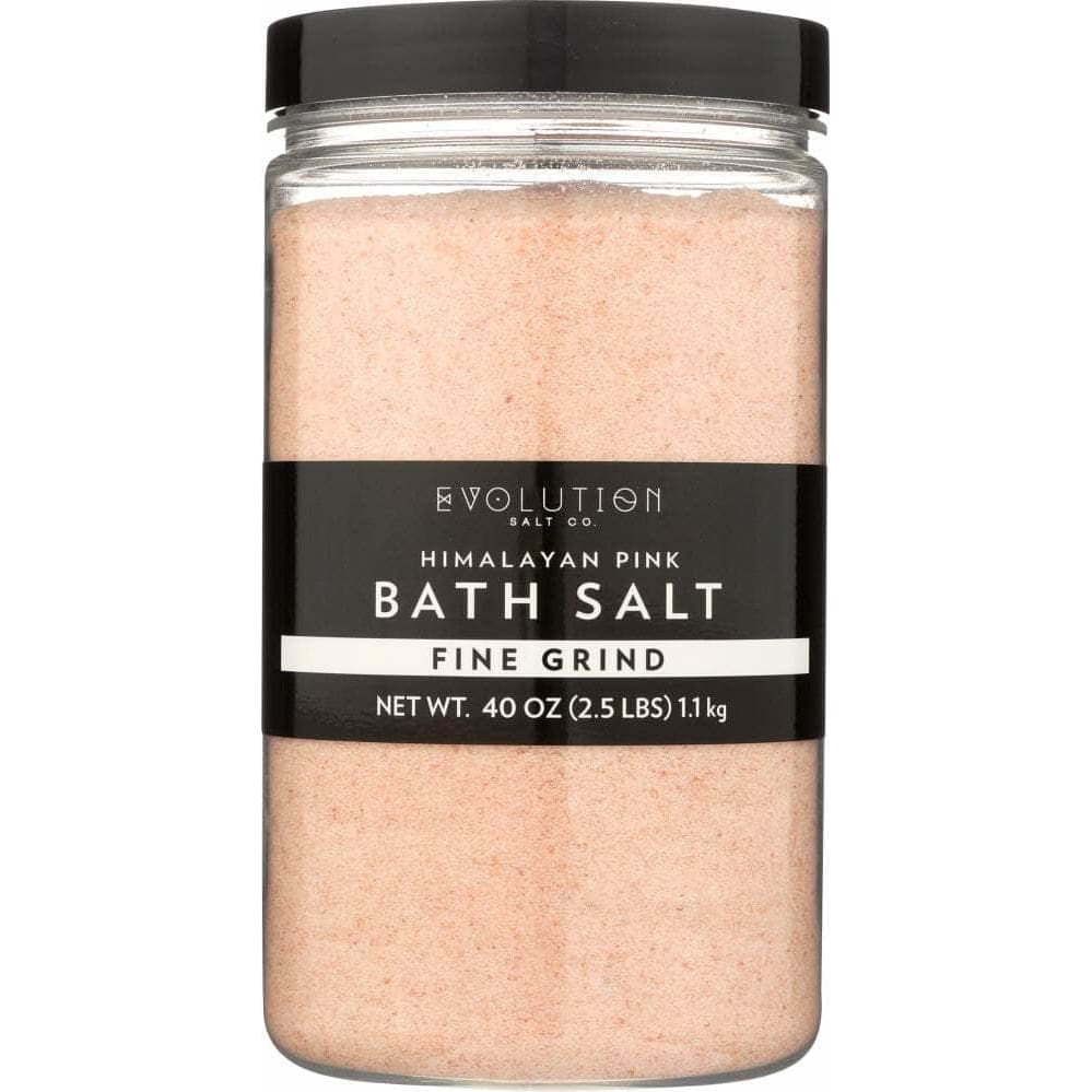 Evolution Salt Co Evolution Salt Himalayan Pink Bath Salt Fine Grind, 40 oz