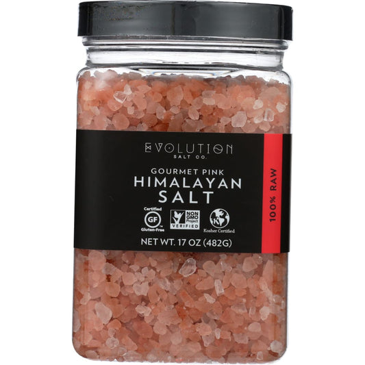 EVOLUTION SALT: Salt Himalayan Refill Coarse 17 oz (Pack of 4) - Grocery > Natural Snacks > Snacks > Spice & Seasoning > Salt Natural Salt -