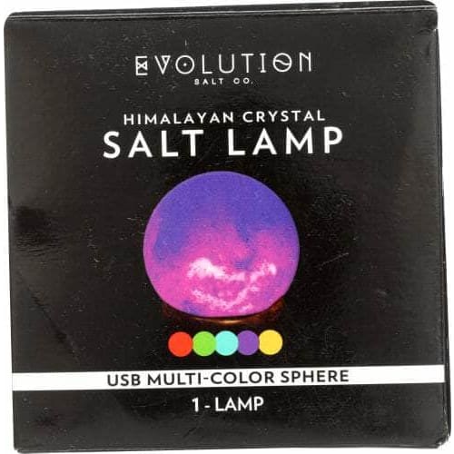 EVOLUTION SALT EVOLUTION SALT Lamp Usb Sphere Mlticolor, 2 lb