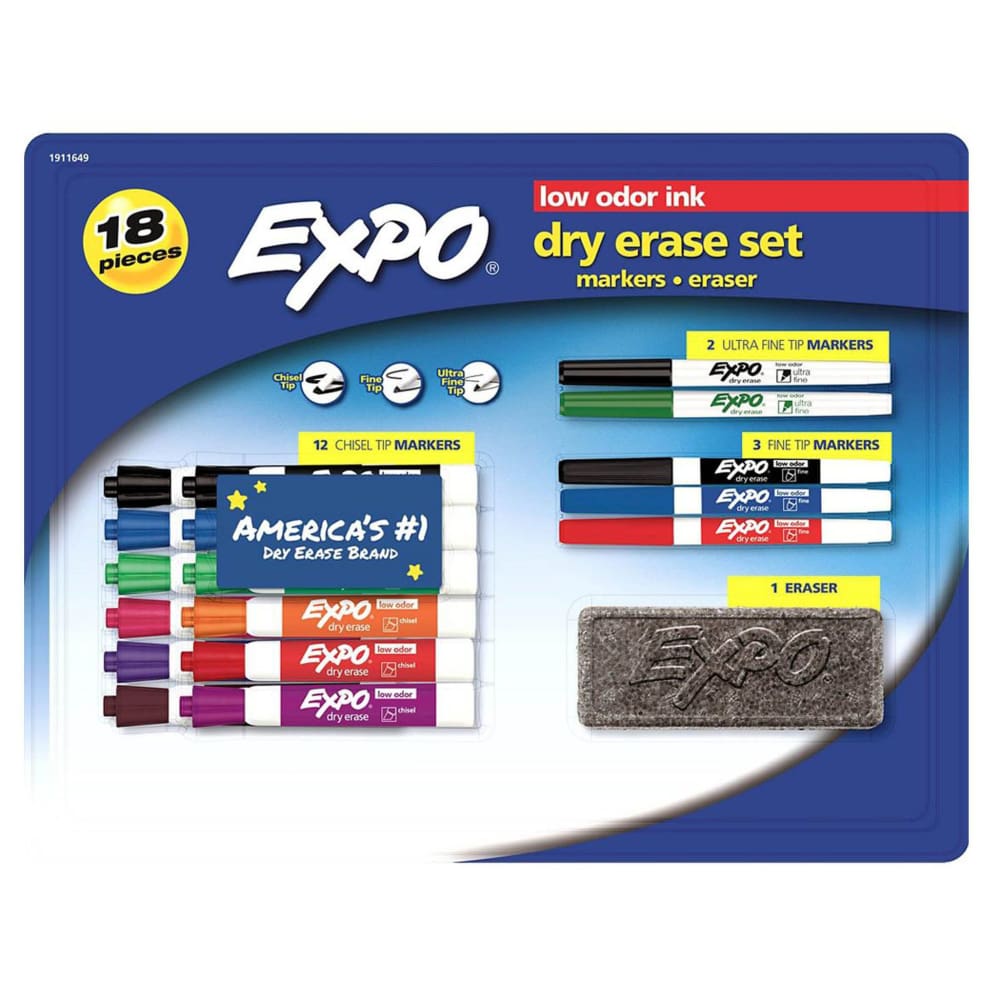EXPO 18-Pc. Dry Erase Set - EXPO