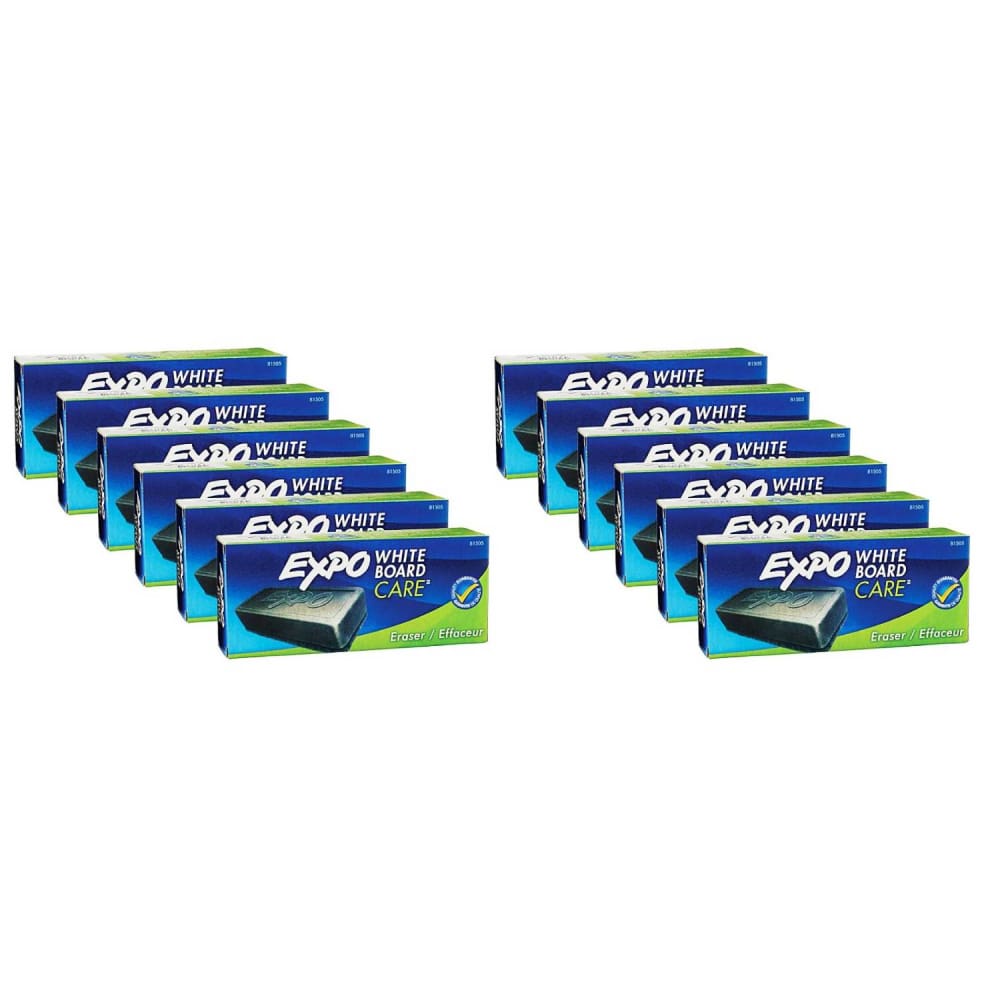 Expo - 5 Whiteboard Eraser Model 81505 -12 Pack - Office Supplies - Expo