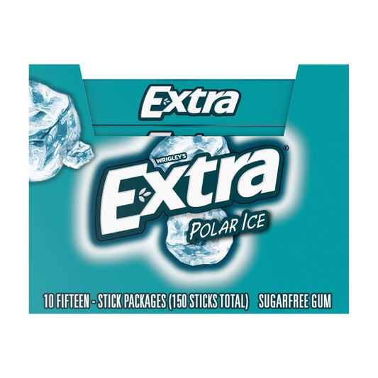 Extra Polar Ice Sugar-Free Gum 10 pk./15 ct. - Home/Grocery Household & Pet/Canned & Packaged Food/Candy Gum & Mints/ - Extra