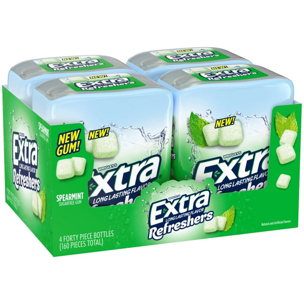 EXTRA Refreshers Spearmint Chewing Gum (40 ct. 4 pk.) - Candy - EXTRA