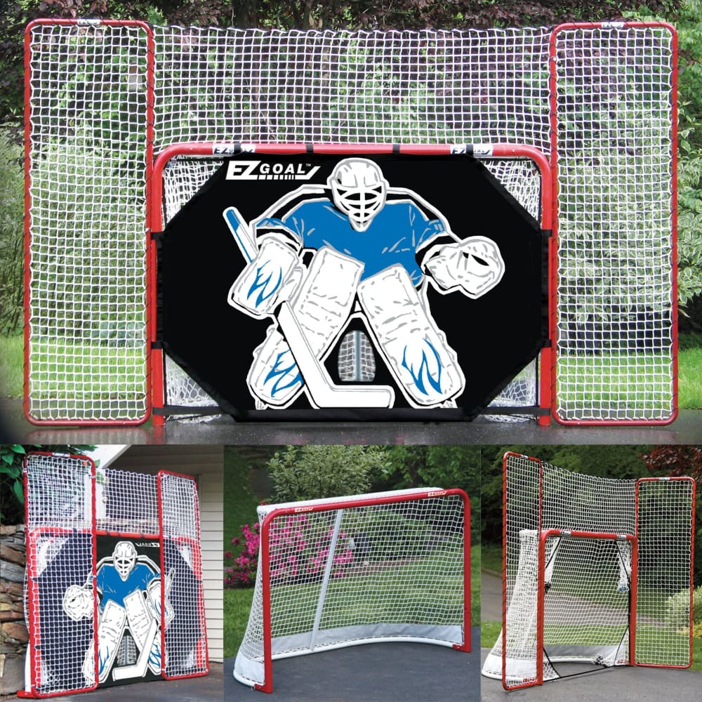 EZ Goal 10’ x 6’ Complete Hockey Trainer - Home/ - Unbranded