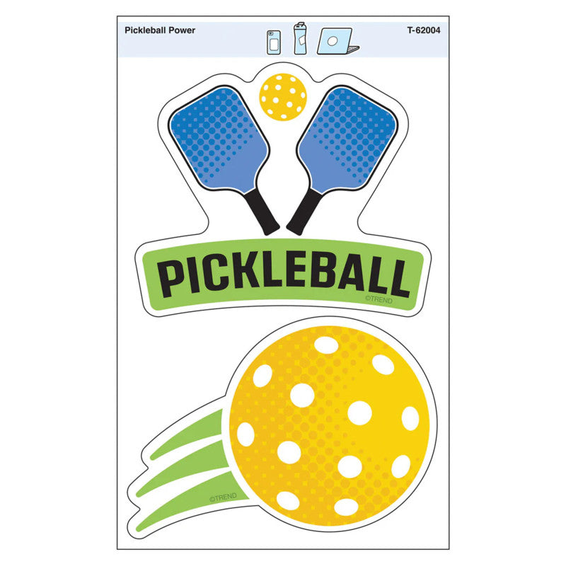 Pickleball Power Vinyl Stickers (Pack of 10)