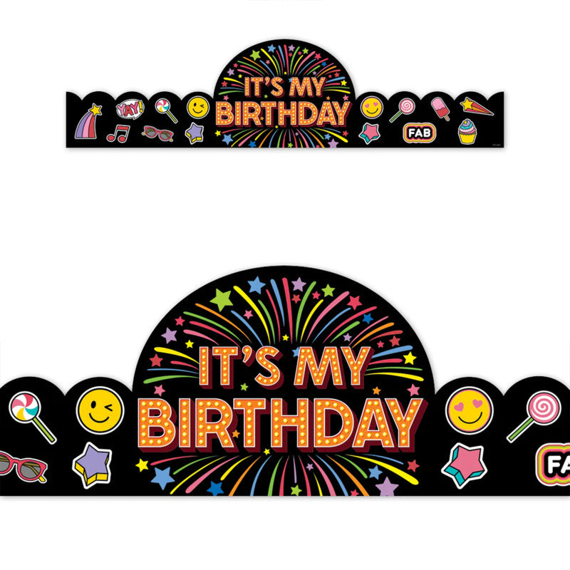 Core Decor Happy Birthday Crowns (Pack of 2)