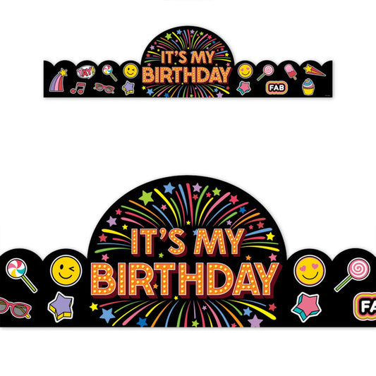 Core Decor Happy Birthday Crowns (Pack of 2)