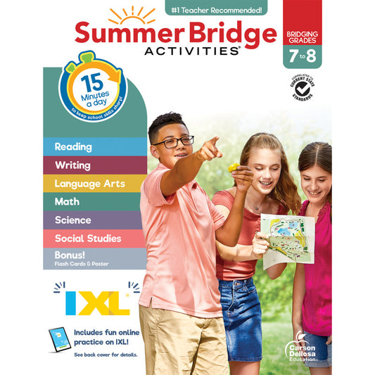 Summer Bridge Activities Gr 7 - 8 (Pack of 3)