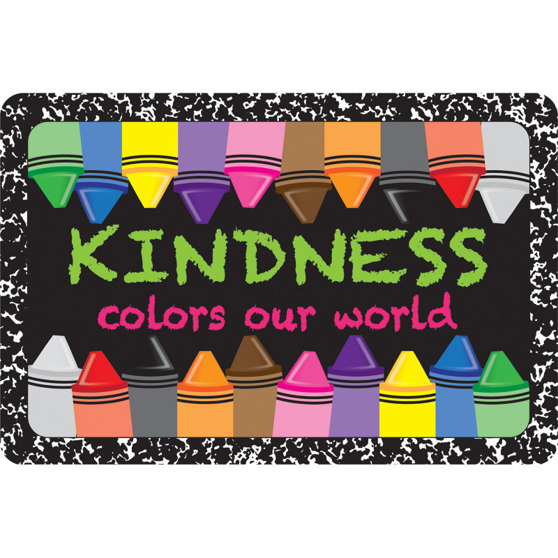 Welcome Mat Kindness Colors World 15.5 X 23.5In (Pack of 2)