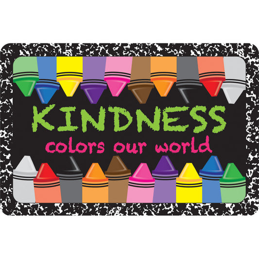 Welcome Mat Kindness Colors World 15.5 X 23.5In (Pack of 2)