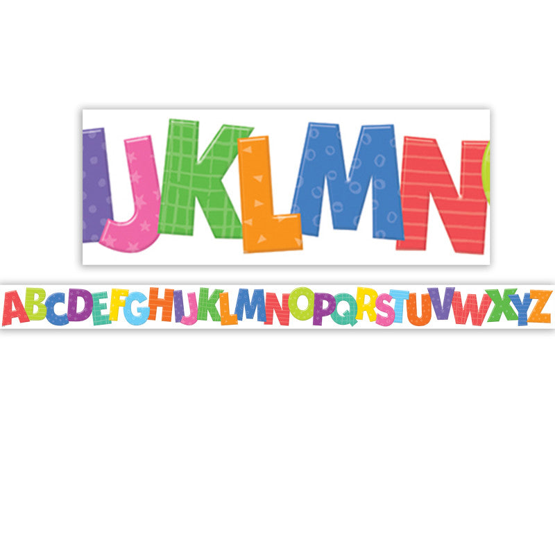 Colorful Alphabet Die-Cut Border (Pack of 10)