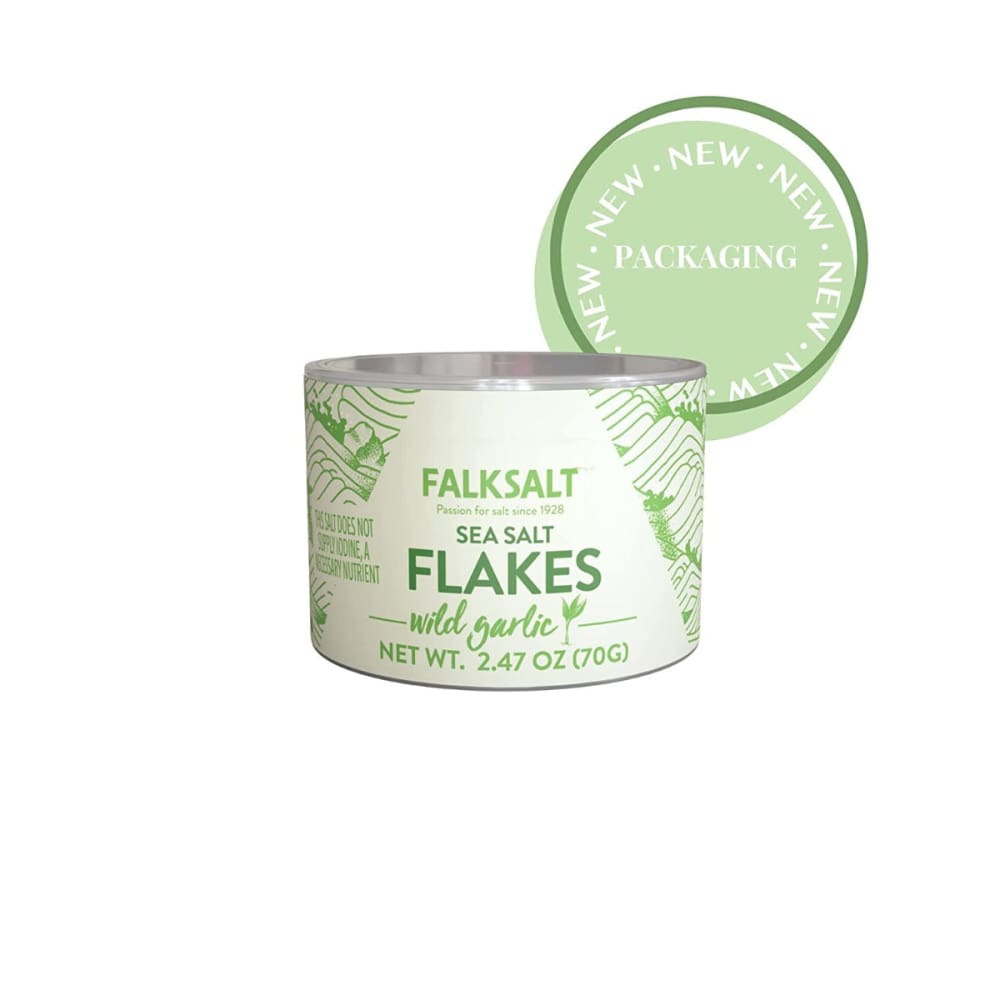 FALKSALT: Salt Flakes Wild Garlic 2.47 oz (Pack of 5) - FALKSALT