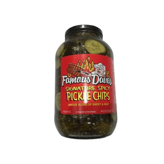 Famous Dave's Signature Spicy Pickles 64oz Glass Jar - ShelHealth.Com