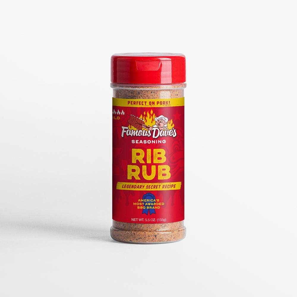 FAMOUS DAVES Grocery > Cooking & Baking > Seasonings FAMOUS DAVES: Ssnng Rub Rib, 5.5 oz