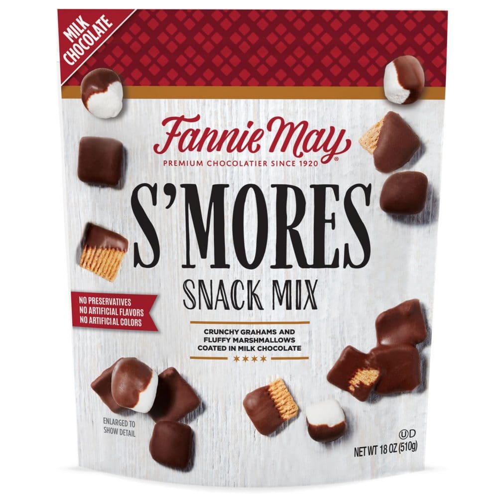 Fannie May Sâ€™mores Snack Mix Bag (18 oz.) - Chocolate Candy - ShelHealth