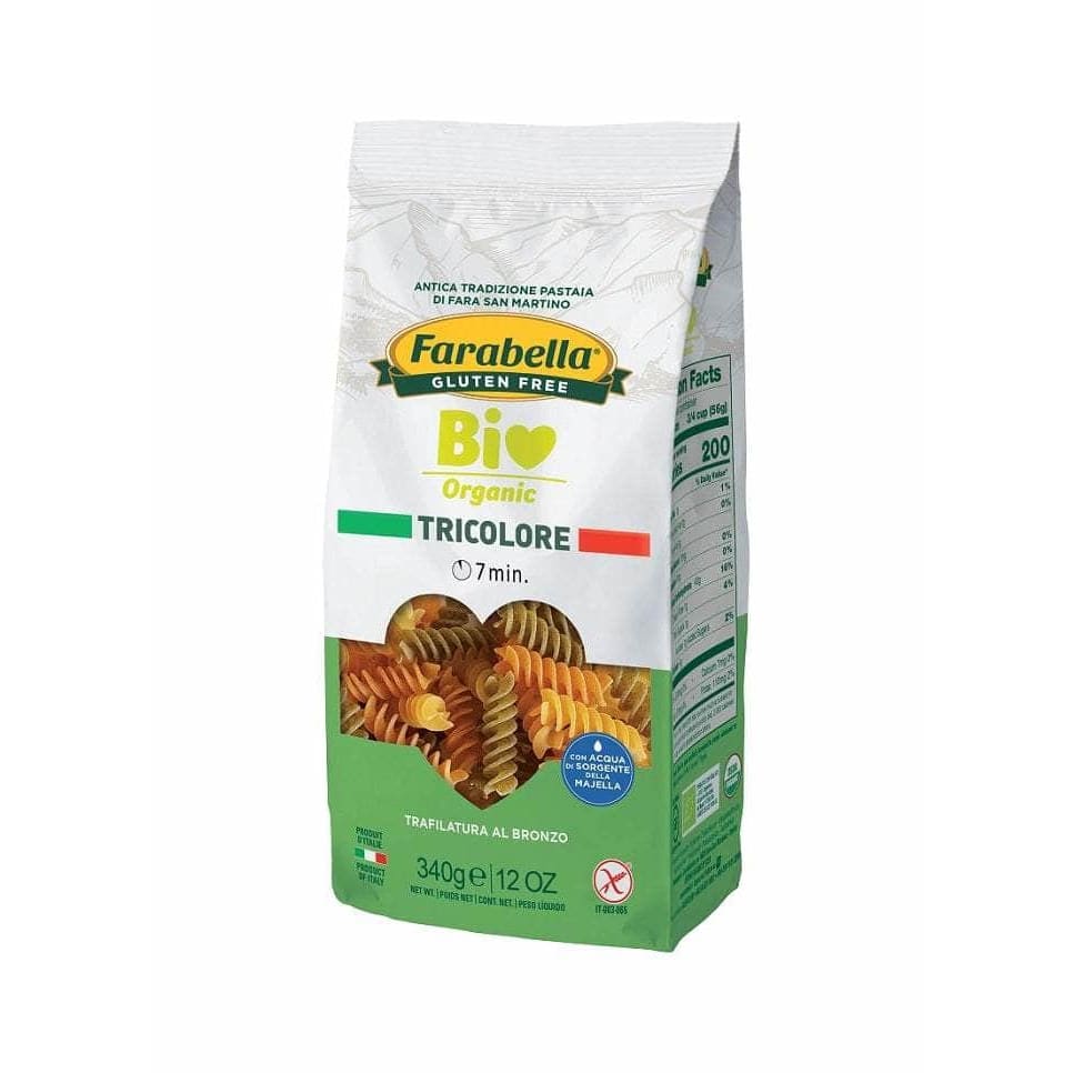 FARABELLA Farabella Pasta Tri Colore Fusilli Bio, 12 Oz