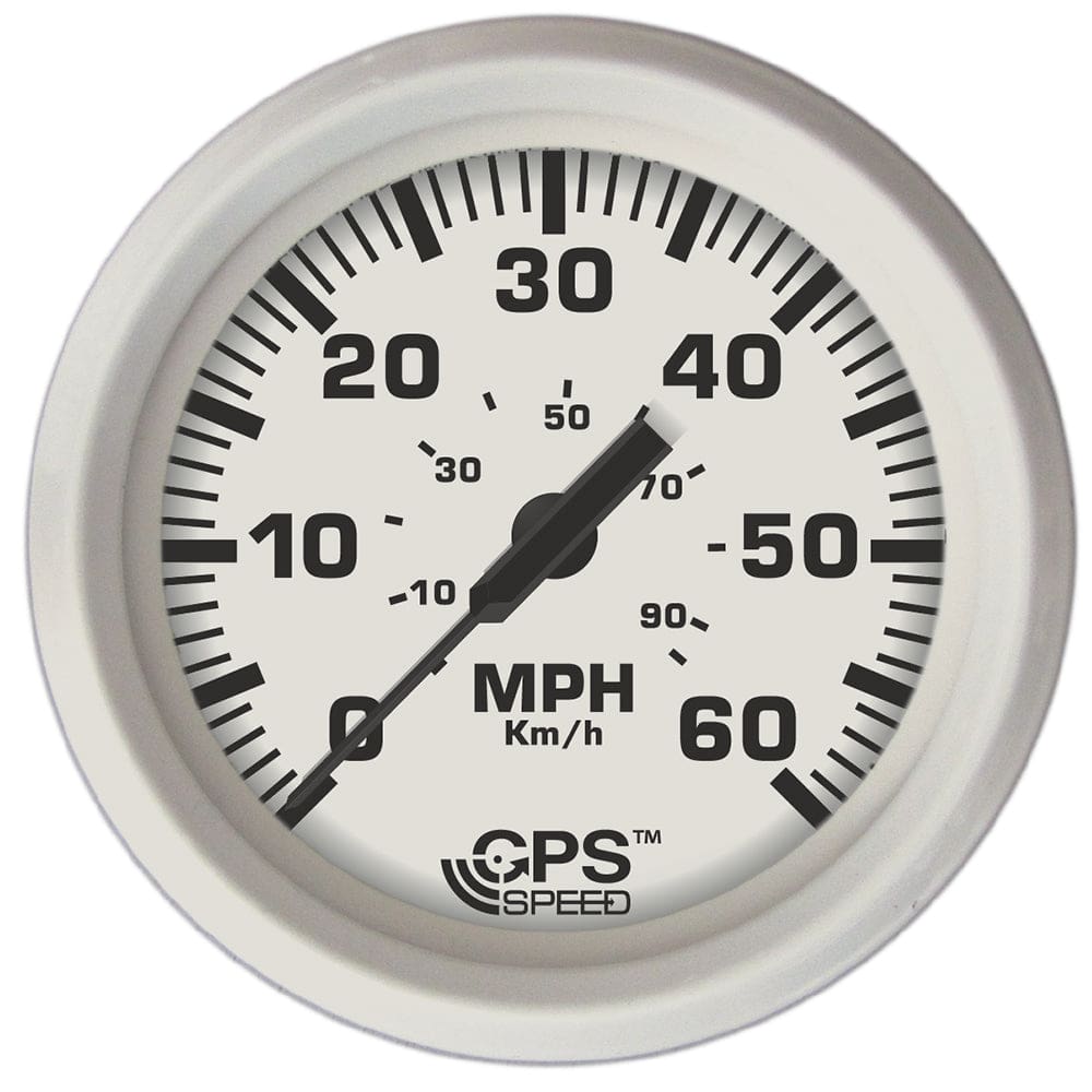 Faria Dress White 4 GPS Speedometer - 60 MPH - Marine Navigation & Instruments | Gauges,Boat Outfitting | Gauges - Faria Beede Instruments