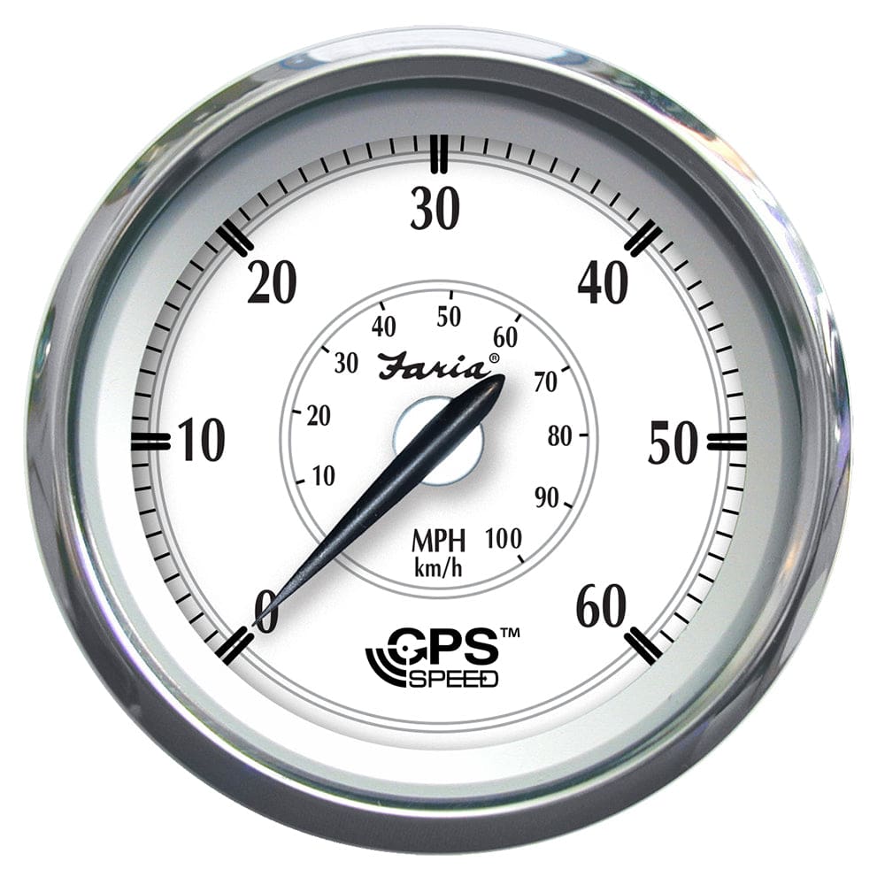 Faria Newport SS 4 GPS Speedometer - to 60 MPH - Marine Navigation & Instruments | Gauges,Boat Outfitting | Gauges - Faria Beede Instruments