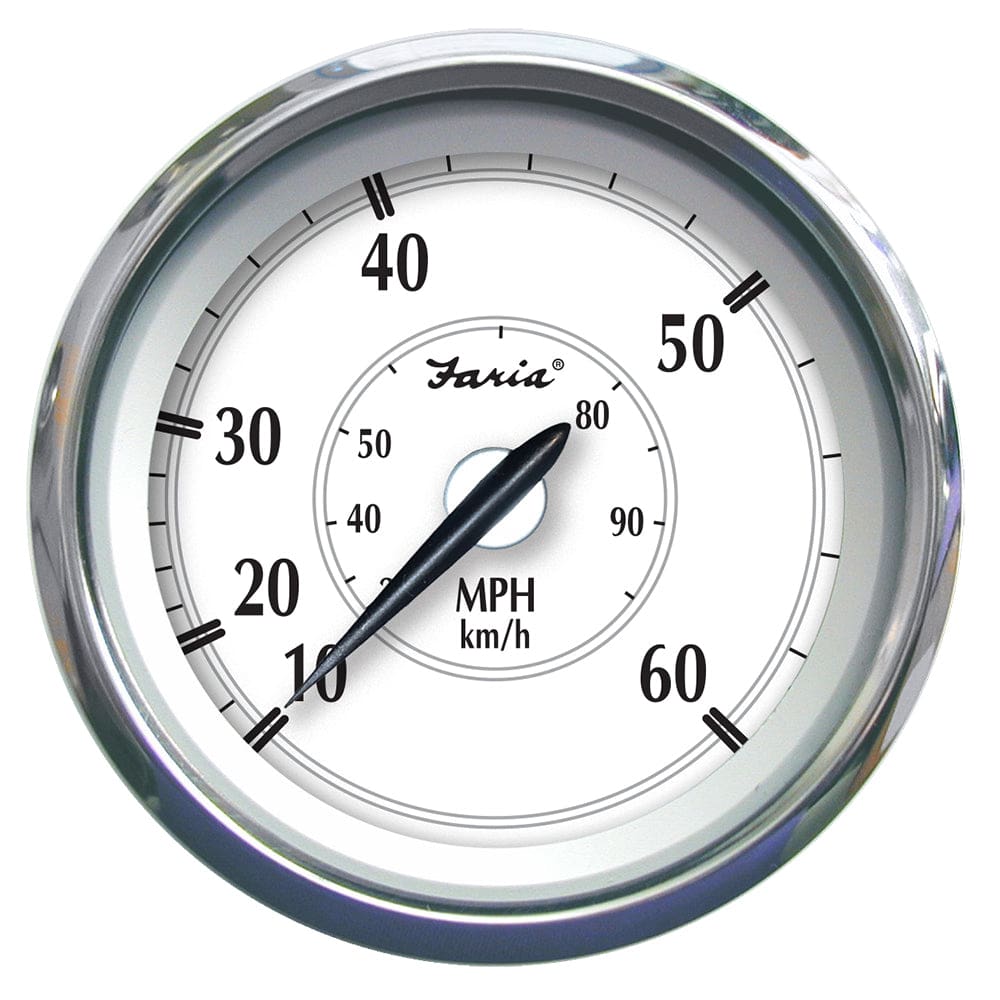 Faria Newport SS 4 Speedometer - to 60 MPH - Marine Navigation & Instruments | Gauges,Boat Outfitting | Gauges - Faria Beede Instruments