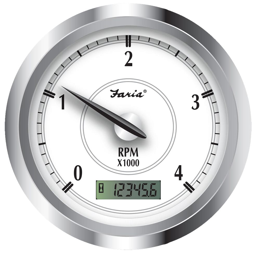 Faria Newport SS 4 Tachometer w/ Hourmeter f/ Diesel w/ Mech Take Off - 4000 RPM - Marine Navigation & Instruments | Gauges,Boat Outfitting
