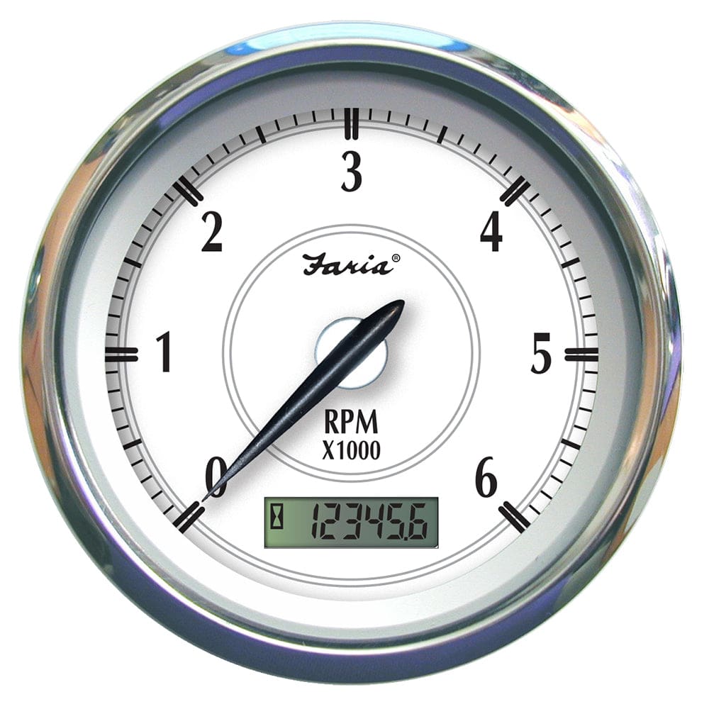 Faria Newport SS 4 Tachometer w/ Hourmeter f/ Gas Inboard - 6000 RPM - Marine Navigation & Instruments | Gauges,Boat Outfitting | Gauges -