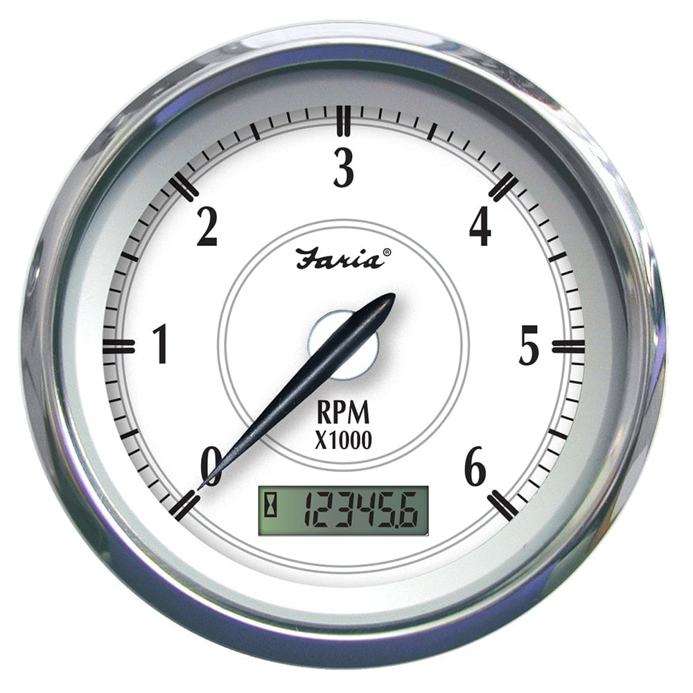 Faria Newport SS 4 Tachometer w/ Hourmeter f/ Gas Outboard - 7000 RPM - Marine Navigation & Instruments | Gauges,Boat Outfitting | Gauges -