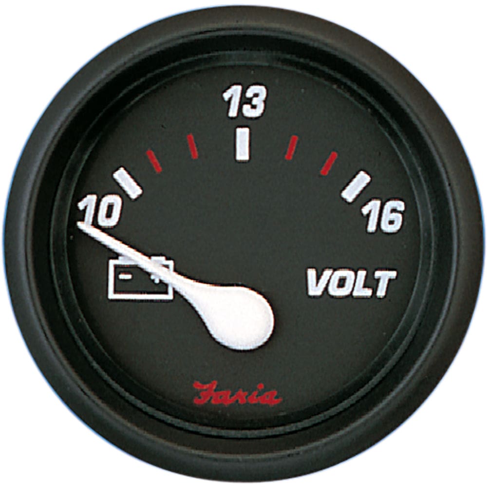 Faria Professional Red 2 Voltmeter - Marine Navigation & Instruments | Gauges,Boat Outfitting | Gauges - Faria Beede Instruments