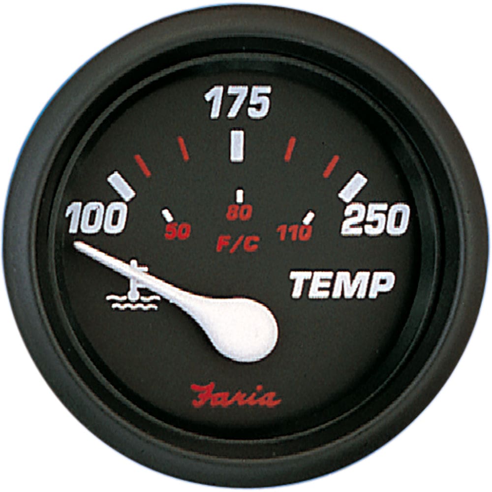 Faria Professional Red 2 Water Temp - Marine Navigation & Instruments | Gauges,Boat Outfitting | Gauges - Faria Beede Instruments
