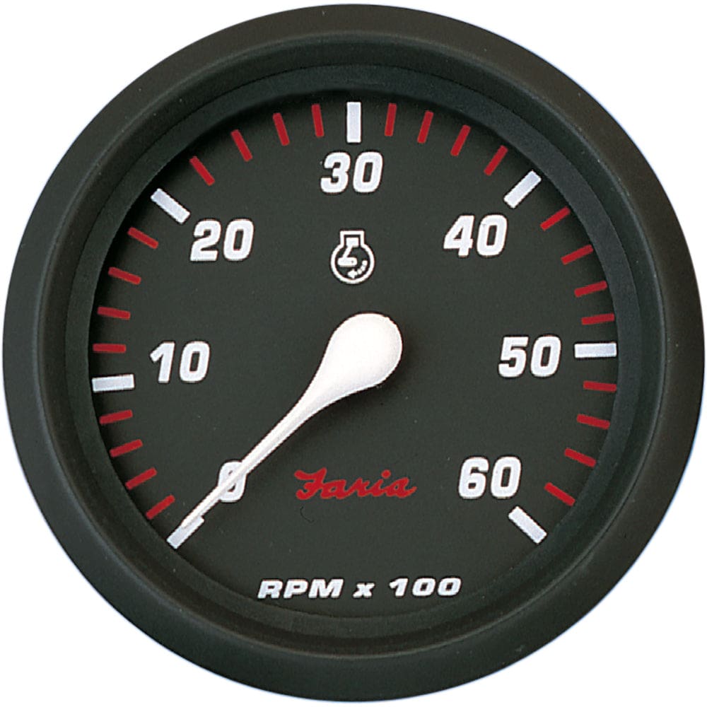 Faria Professional Red 4 Tachometer - 6,000 RPM - Marine Navigation & Instruments | Gauges,Boat Outfitting | Gauges - Faria Beede