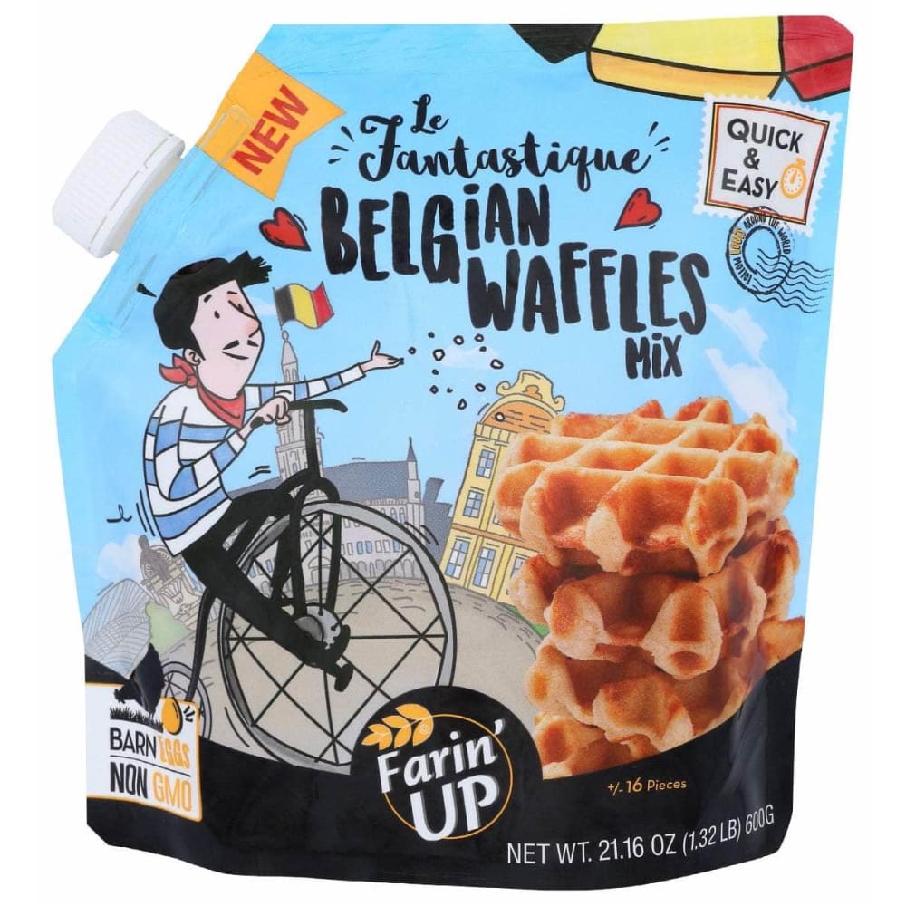 FARINUP Farinup Belgian Waffles Mix, 21.16 Oz