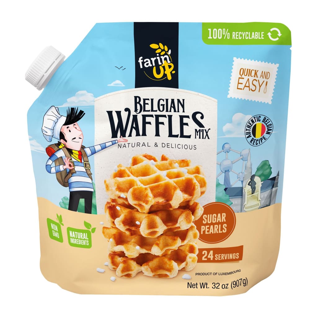 Farin’UP Belgian Waffles Mix 32 oz. - Home/Seasonal/Mother’s Day/Mother’s Day Brunch & Treats/ - Farin’UP