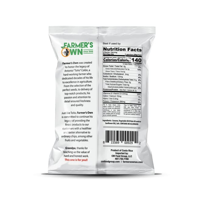 FARMERS OWN Grocery > Snacks > Chips FARMERS OWN: Cassava Chips, 5 oz