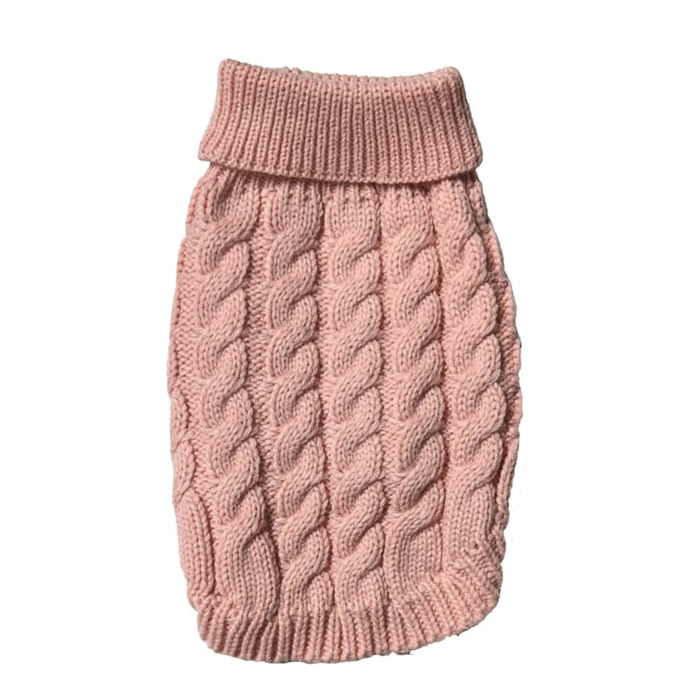 Fashion Pet Cosmo Chunky Cable Sweater Pink Extra Small - Pet Supplies - Fashion Pet