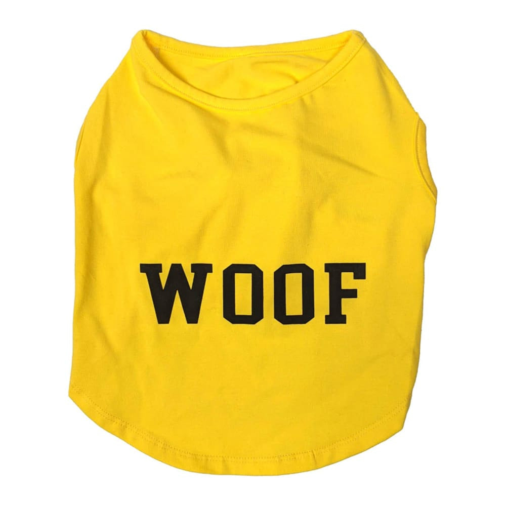 Fashion Pet Cosmo Woof Tee Yellow Extra Small - Pet Supplies - Fashion Pet