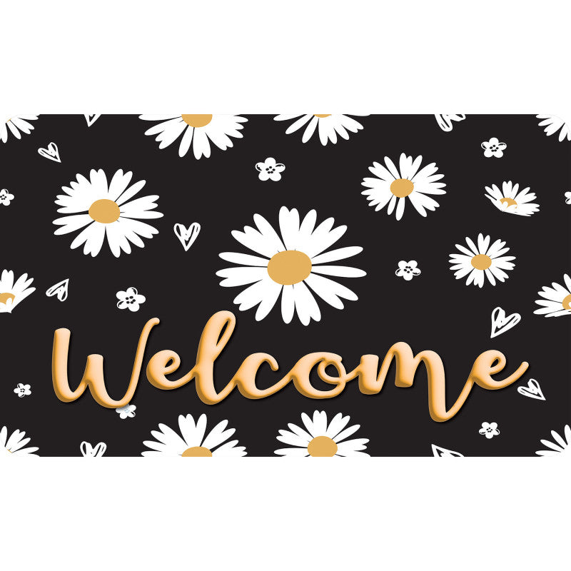 Welcome Mat 18X30 Daisies Welcome (Pack of 2)