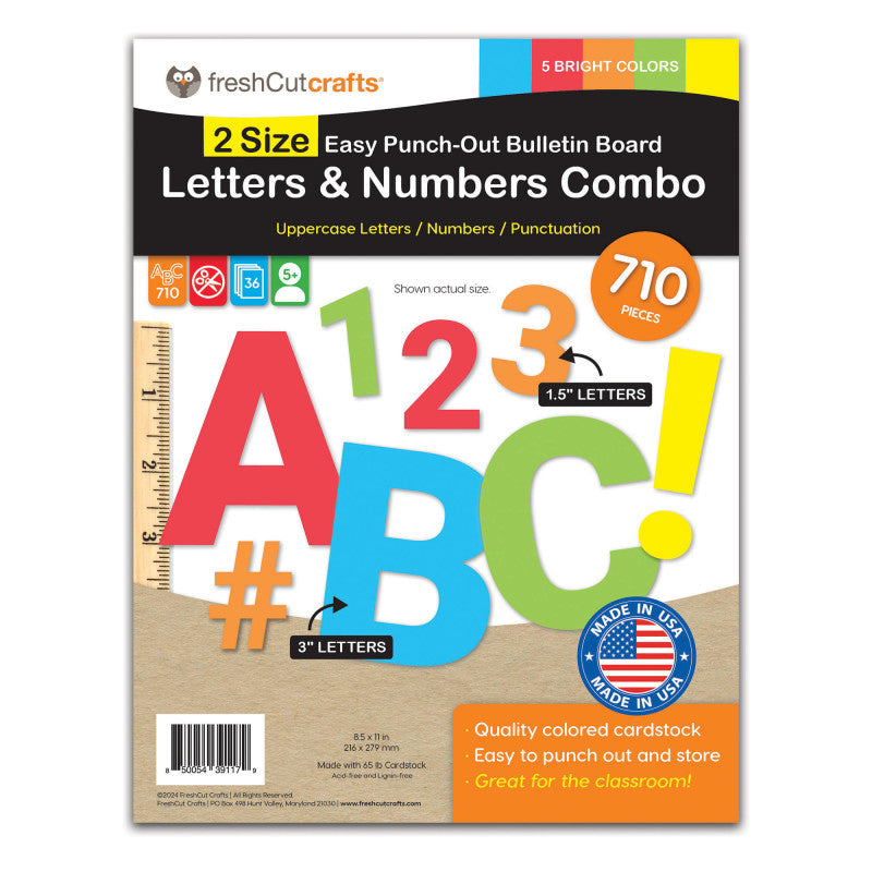 Bright Multi Letters & Numbers