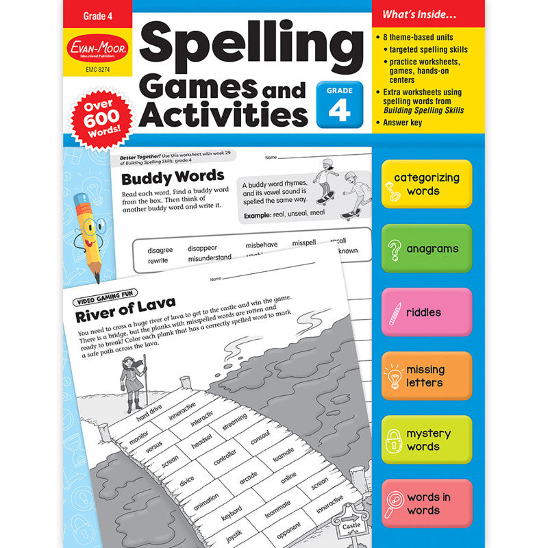 Spelling Games And Activities Gr4