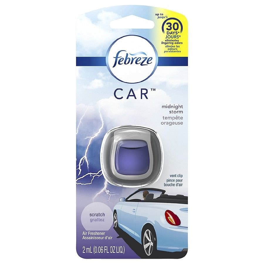Febreze Car Freshener Midnight Storm - 8 pack - Air Freshener - febreze