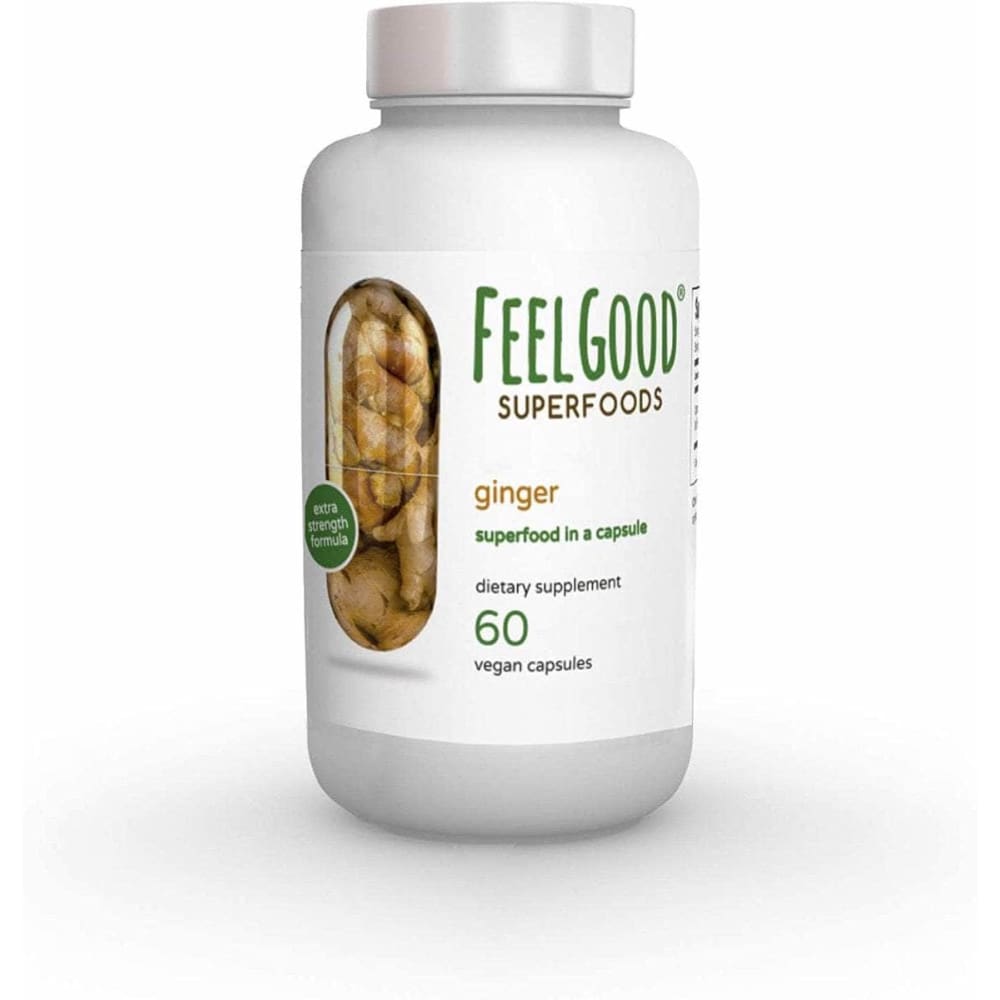 FEELGOOD ORGANIC SUPERFOODS Feelgood Organic Superfoods Ginger Ex Strength, 60 Cp