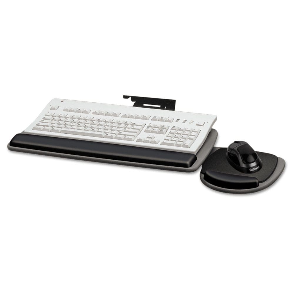 Fellowes - Adjustable Standard Keyboard Platform 20-1/4w x 11-1/8d - Black/Gray - Keyboards & Mice - Fellowes